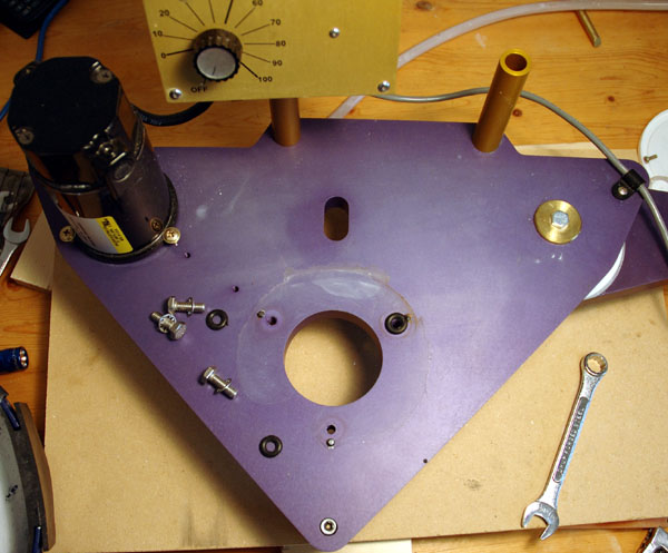 Corrosion and Water Marks under Spindle Housing.