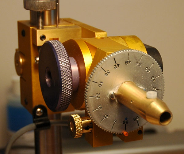Omni Faceting Head showing Index Wheel screws Omni Faceting Head showing Index Wheel screws