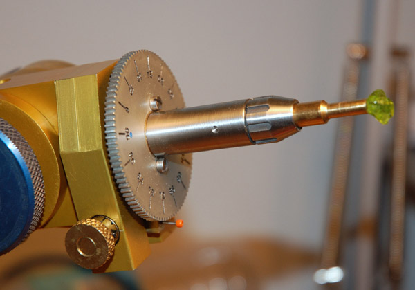 New Collet Quill Mounted on the Omni-E Faceting Machine