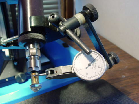 Measuring Your Omni Faceting Machine Quill Runout with a Lever Indicator