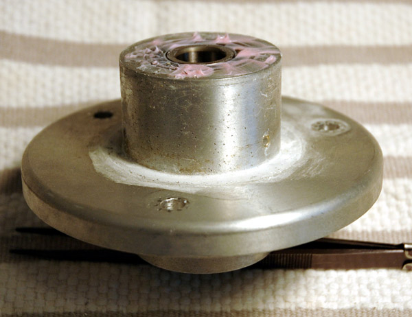 Omni Spindle Housing Close-up Showing Corrosion