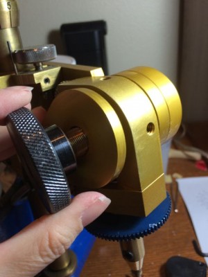 Removing the Faceting Head Angle Adjustment knob